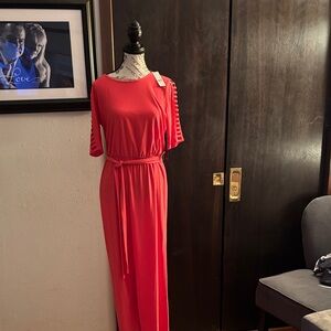 Vibrant orange jumpsuit never been worn